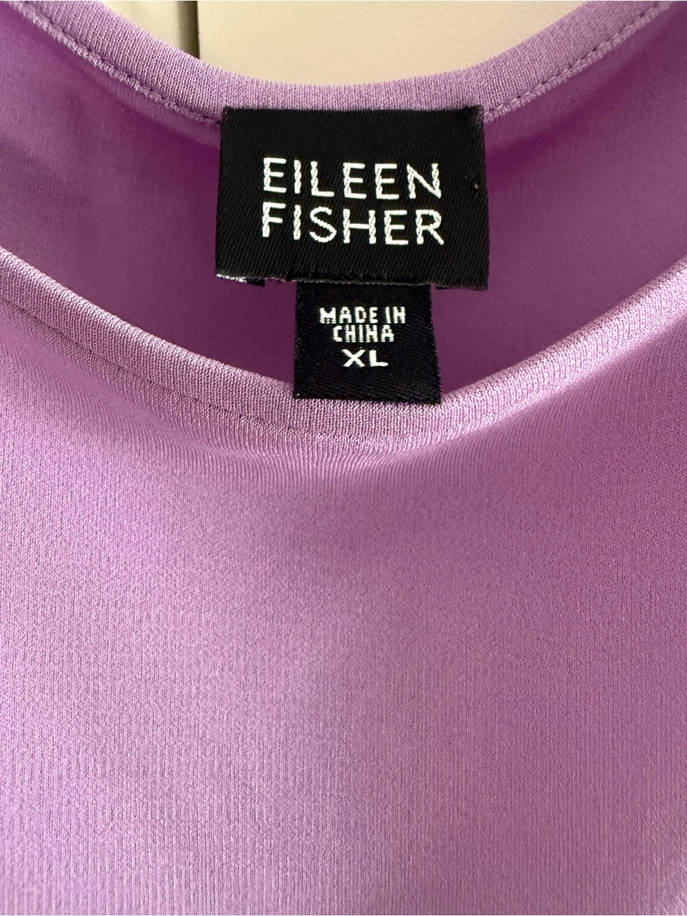 Eileen Fisher Silk Tank Top Shell Lilac Lavender Purple XL NWOT - Picture 2 of 6